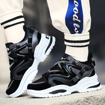 2024 Ανδρικά αθλητικά παπούτσια Chunky Wedge Dad Παπούτσια Μόδα Ζευγάρι INS Hot Harajuku Sneakers Πλατφόρμα με κορδόνια Επώνυμα ανδρικά παπούτσια