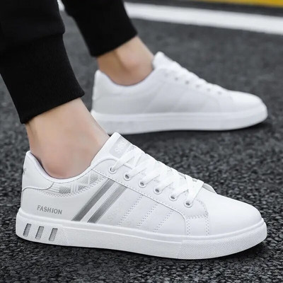 Meeste spordijalatsid valged nahast tossud Meeste suvised vabaajajalatsid Meeste tossud, mustad rulajalatsid Basket Homme