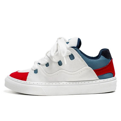 Vanjske muške vulkanizirane cipele za hodanje Ženske tenisice za trčanje od umjetne antilop kože Ležerne nove modne čipkane sportske tenisice Lagane