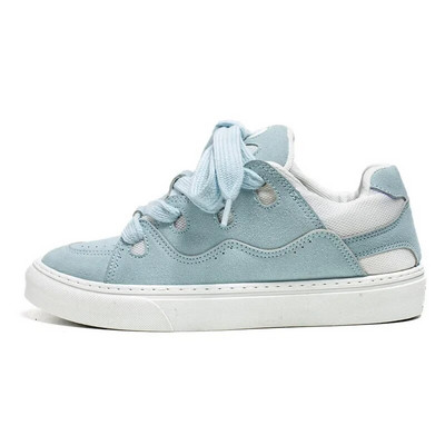 Vanjske muške vulkanizirane cipele za hodanje Ženske tenisice za trčanje od umjetne antilop kože Ležerne nove modne čipkane sportske tenisice Lagane