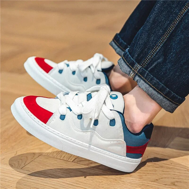 Vanjske muške vulkanizirane cipele za hodanje Ženske tenisice za trčanje od umjetne antilop kože Ležerne nove modne čipkane sportske tenisice Lagane