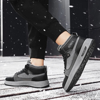 2023 Νέα μονωμένα χειμερινά παπούτσια για άντρες Άνετα αθλητικά περπάτημα Ανδρικά ψηλά πάνινα παπούτσια Αντιολισθητικά ανδρικά παπούτσια Botas Hombre