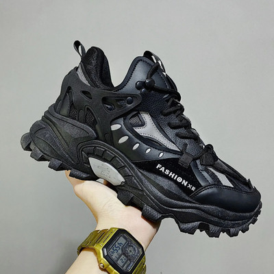 Vulkanizirane cipele Luksuzne tenisice Muške Harajuku zdepaste tenisice Jesenska crna obuća za trčanje Muška visoka moda Zapatos Hombre