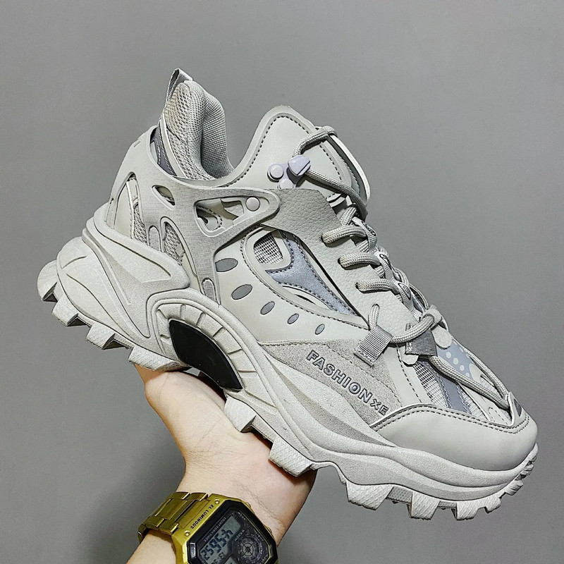Vulkanizirane cipele Luksuzne tenisice Muške Harajuku zdepaste tenisice Jesenska crna obuća za trčanje Muška visoka moda Zapatos Hombre