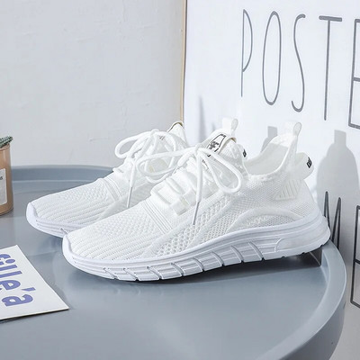 Nova modna zračna pletena ženska obuća Prozračne mrežaste cipele Sportske cipele za ležerno vrijeme Dizajnerske tenisice 2023.