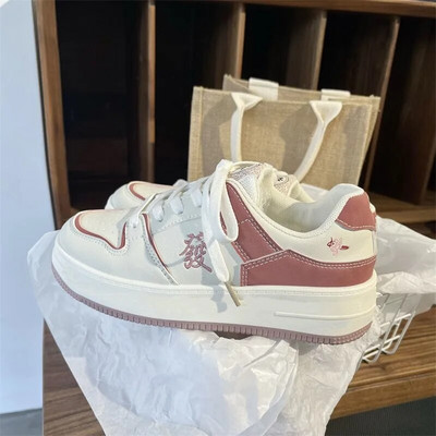 Ženske tenisice Moda za jesen 2023. Novi uzorci Cipele s platformom na vezivanje Vulkanizirane cipele Brand Design Ležerne parove Ulične platnene cipele