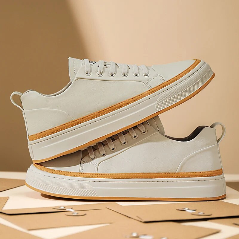 Pantofi de modă noi, pantofi ocazional pentru bărbați, din piele moale, pantofi vulcanizați pentru bărbați, versatil, încălțăminte pentru skateboard, pantofi de timp liber