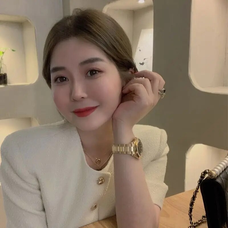 Széles szárú rövidnadrág O nyakú, rövid ujjú tweed dzseki Crop kardigán öltönyök kétrészes készletek Női ruhák koreai ing blézerek