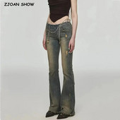 2023-as évjárat vékony, alacsony derekú, fényes farmernadrág, női savas mosás, karcsúsított, sztreccs csizma vágott farmer nadrág teljes hosszúságú szűk nadrág