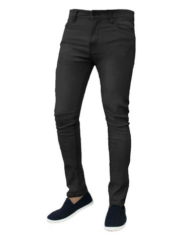 Ρετρό Stretch Jeans Ανδρικό Παντελόνι Φερμουάρ πλυσίματος Casual Slim Fit Παντελόνι Ανδρικό μολύβι παντελόνι Plus Size Denim Skinny Jeans για άνδρες