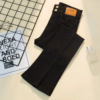 Oversize 4XL ψηλόμεσο Skinny Split Flare Jeans Casual Κορεάτικη μόδα τζιν παντελόνι Άνοιξη Φθινόπωρο Γυναικείο Slim Κομψό Vaqueros