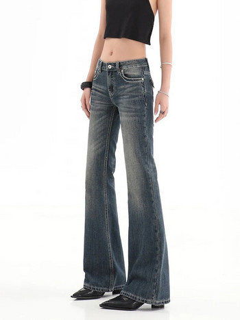 Γυναικείο τζιν με ψηλή μέση Κορεάτικο Vintage Y2k φαρδύ τζιν παντελόνι ίσιο φαρδύ τζιν παντελόνι Καλοκαιρινό streetwear ρούχα