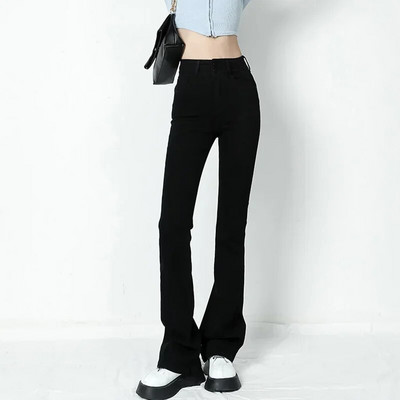 ZOENOVA Fashion Streetwear Elastične traperice Ženske Y2K lepršave uske traperice visokog struka Mom Jean Meke ležerne ženske odjeće Duge hlače Novo