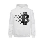 Pulover casual pentru bărbați Bitcoin BLOCKCHAIN CIRCUIT BOARD Hanorac cu glugă din bumbac organic Adult pentru bărbați