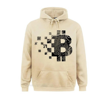 Ανδρικό πουλόβερ casual Bitcoin BLOCKCHAIN CIRCUIT BOARD Σχεδιασμός Hoodie από οργανικό βαμβάκι Hoodie για ενήλικες για άνδρες