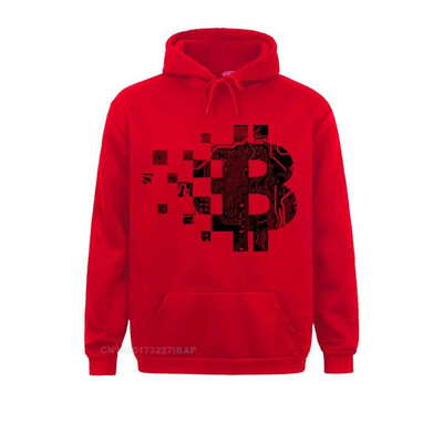 Pulover casual pentru bărbați Bitcoin BLOCKCHAIN CIRCUIT BOARD Hanorac cu glugă din bumbac organic Adult pentru bărbați