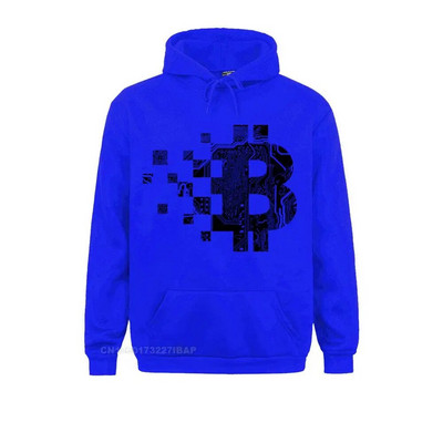Pulover casual pentru bărbați Bitcoin BLOCKCHAIN CIRCUIT BOARD Hanorac cu glugă din bumbac organic Adult pentru bărbați