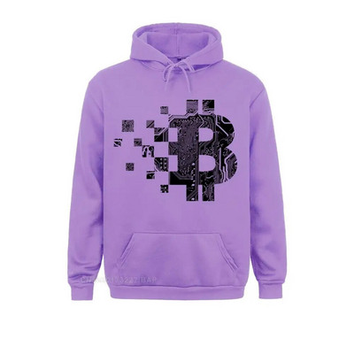 Pulover casual pentru bărbați Bitcoin BLOCKCHAIN CIRCUIT BOARD Hanorac cu glugă din bumbac organic Adult pentru bărbați