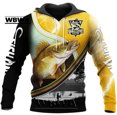 Hanorac cu glugă 3D Tuna Fishing pentru bărbați, îmbrăcăminte stradală Harajuku, pulover casual unisex, jachetă de toamnă, îmbrăcăminte sport. 2023 Nou