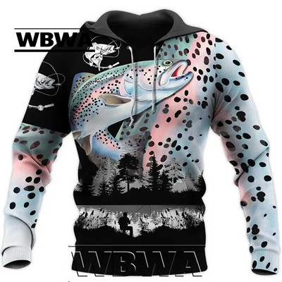 Hanorac cu glugă 3D Tuna Fishing pentru bărbați, îmbrăcăminte stradală Harajuku, pulover casual unisex, jachetă de toamnă, îmbrăcăminte sport. 2023 Nou