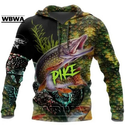 Hanorac cu glugă 3D Tuna Fishing pentru bărbați, îmbrăcăminte stradală Harajuku, pulover casual unisex, jachetă de toamnă, îmbrăcăminte sport. 2023 Nou