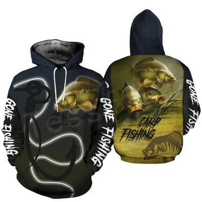 Hanorac cu glugă 3D Tuna Fishing pentru bărbați, îmbrăcăminte stradală Harajuku, pulover casual unisex, jachetă de toamnă, îmbrăcăminte sport. 2023 Nou