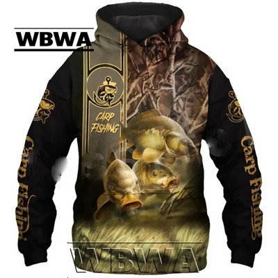 Hanorac cu glugă 3D Tuna Fishing pentru bărbați, îmbrăcăminte stradală Harajuku, pulover casual unisex, jachetă de toamnă, îmbrăcăminte sport. 2023 Nou