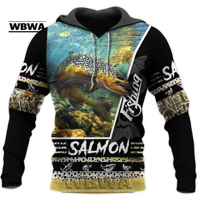 Hanorac cu glugă 3D Tuna Fishing pentru bărbați, îmbrăcăminte stradală Harajuku, pulover casual unisex, jachetă de toamnă, îmbrăcăminte sport. 2023 Nou