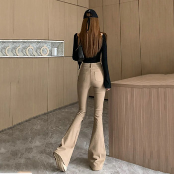Φθινόπωρο/Χειμώνας 2023 Νέο Γαλλικό Ταμπεραμέντο Ψηλόμεσο Slim Fit Gradient Slim Rage Ευέλικτο τζιν παντελόνι γυναικεία ρούχα