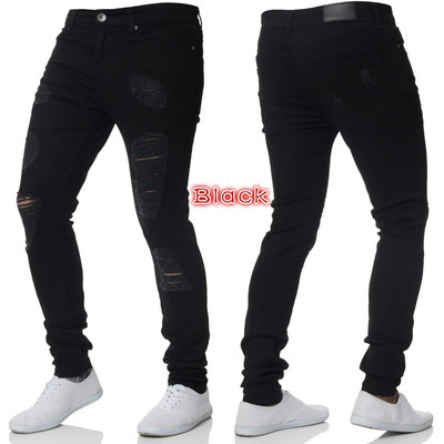 Muške hlače Modne muške ležerne hlače Rastezljive traperice Uske radne hlače Muške vintage isprane velike veličine Jean Slim Fit za muškarce Odjeća