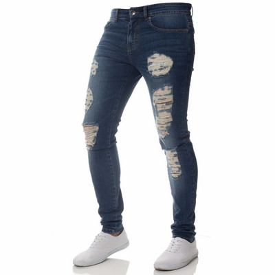Muške hlače Modne muške ležerne hlače Rastezljive traperice Uske radne hlače Muške vintage isprane velike veličine Jean Slim Fit za muškarce Odjeća