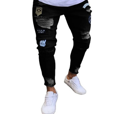 Muške hlače Modne muške ležerne hlače Rastezljive traperice Uske radne hlače Muške vintage isprane velike veličine Jean Slim Fit za muškarce Odjeća