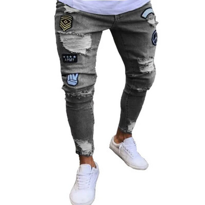 Muške hlače Modne muške ležerne hlače Rastezljive traperice Uske radne hlače Muške vintage isprane velike veličine Jean Slim Fit za muškarce Odjeća