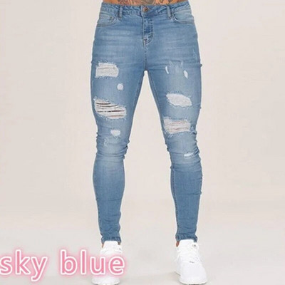 Muške hlače Modne muške ležerne hlače Rastezljive traperice Uske radne hlače Muške vintage isprane velike veličine Jean Slim Fit za muškarce Odjeća