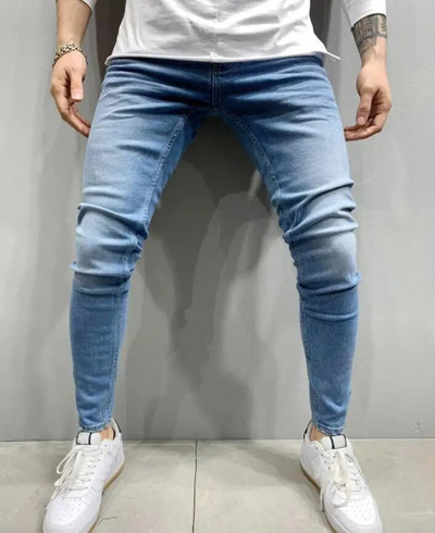 Muške hlače Modne muške ležerne hlače Rastezljive traperice Uske radne hlače Muške vintage isprane velike veličine Jean Slim Fit za muškarce Odjeća