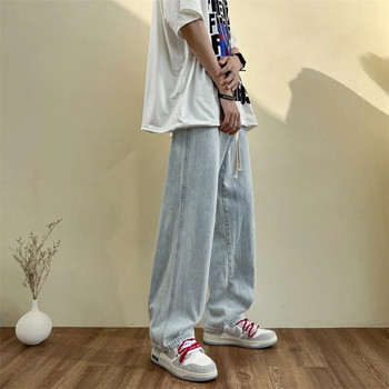 Ουδέτερο απλό μακρύ τζιν ανδρικό κορεατικό στυλ μόδας High Street Loose casual jean παντελόνι Ανδρικό παντελόνι Daliy παντελόνι