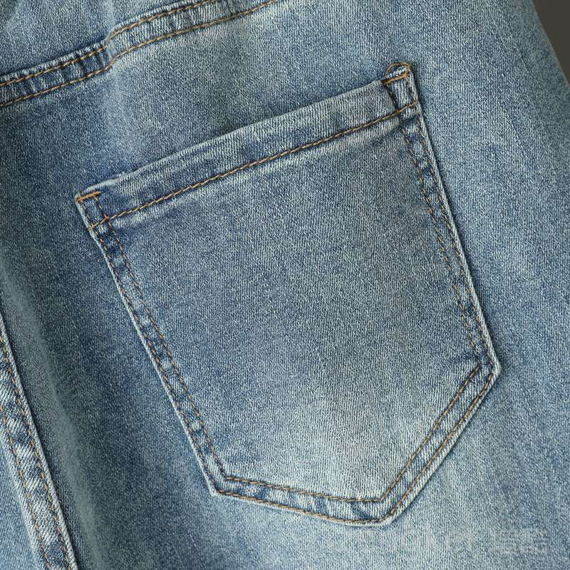 Nyári új nagy méretű farmer női magas derekú vékony tagú kilencpontos hárem kis talpú nadrág plus size nadrág 6XL 5XL