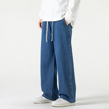 Ίσιο τζιν Casual ανδρικό φαρδύ τζιν παντελόνι Streetwear Ανοιξιάτικο φαρδύ πόδι ουδέτερο τζιν Αντρικό εμπορικό σήμα Ρούχα μόδα Φαρδιά παντελόνια