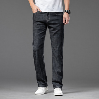 Κλασικό Advanced Stretch Μαύρο τζιν Νέο ύφος Business Fashion Denim Slim Fit Jean παντελόνι Αντρικό παντελόνι μάρκας Plus μέγεθος 46