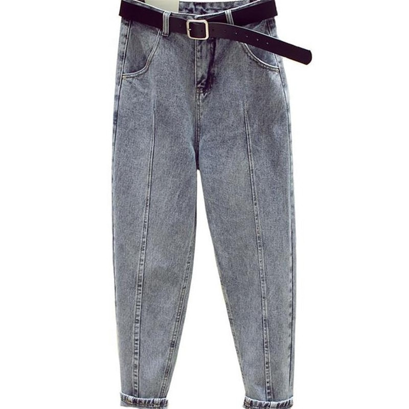 Traperice žene proljeće ljeto jesen traperice nova moda korejske ležerne traperice visokog struka velike veličine traperice harem hlače široke hlače