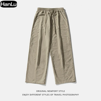 Мъжки пролет/лято Нови прави ежедневни панталони Дамски тънки плисирани хип-хоп модни панталони за работно облекло