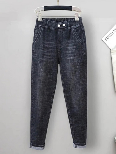 Ženske oversize 6xl harem traperice korejske vintage široke vrećaste elastične visoko struka Vaqueros proljeće jesen ležerne široke ravne traper hlače
