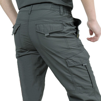 Висококачествени градски тактически карго панталони Мъжки водоустойчиви работни карго дълги панталони с джобове Свободни панталони с много джобове