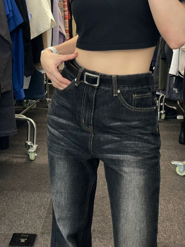 Y2k Punk Streetwear Vintage Flare hlače visokog struka, uske ležerne traperice za sve vrste Ženske Harajuku Fashion Grunge Pantalones Mujer