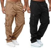 Dressipüksid Mehed Jogger Cargo Püksid vabaaja mitme taskuga Sõjaväe taktikalised püksid Taktikalised kottis püksid Mehed