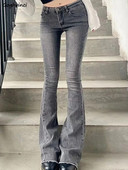 Fényes farmer farmer Női alacsony derékú Szexi tavaszi, minden meccsen vékony, teljes hosszúságú női Ulzzang alkalmi divat zsebek Népszerű elegáns