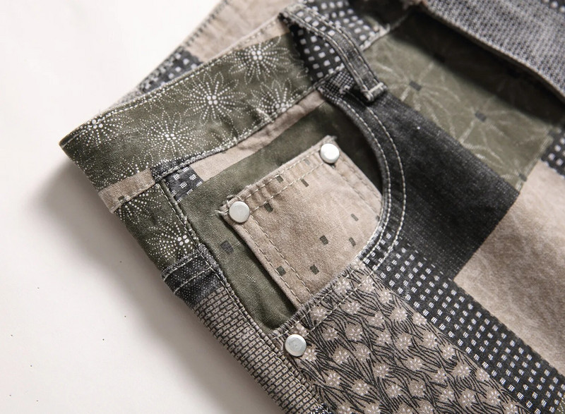 Jesenski printani muški klasični traperice regularnog kroja Muške široke ležerne hlače Modni poslovni Hip Hop brend Plus calça masculina