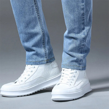 Μόδα 2024 Ανδρικά Stretch Ρετρό Μπλε Τζιν Business Straight Leg Loose Classic Jeans Casual τζιν μακρύ παντελόνι Παντελόνι με όλα τα ταιριαστά
