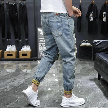 Ανδρικά τζιν Jean Homme Pantalon Streetwear Moda Hombre Denim Παντελόνια Biker Υψηλής Ποιότητας Ανδρικό Συνονθύλευμα Χαρέμι Μόδα