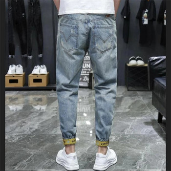 Ανδρικά τζιν Jean Homme Pantalon Streetwear Moda Hombre Denim Παντελόνια Biker Υψηλής Ποιότητας Ανδρικό Συνονθύλευμα Χαρέμι Μόδα